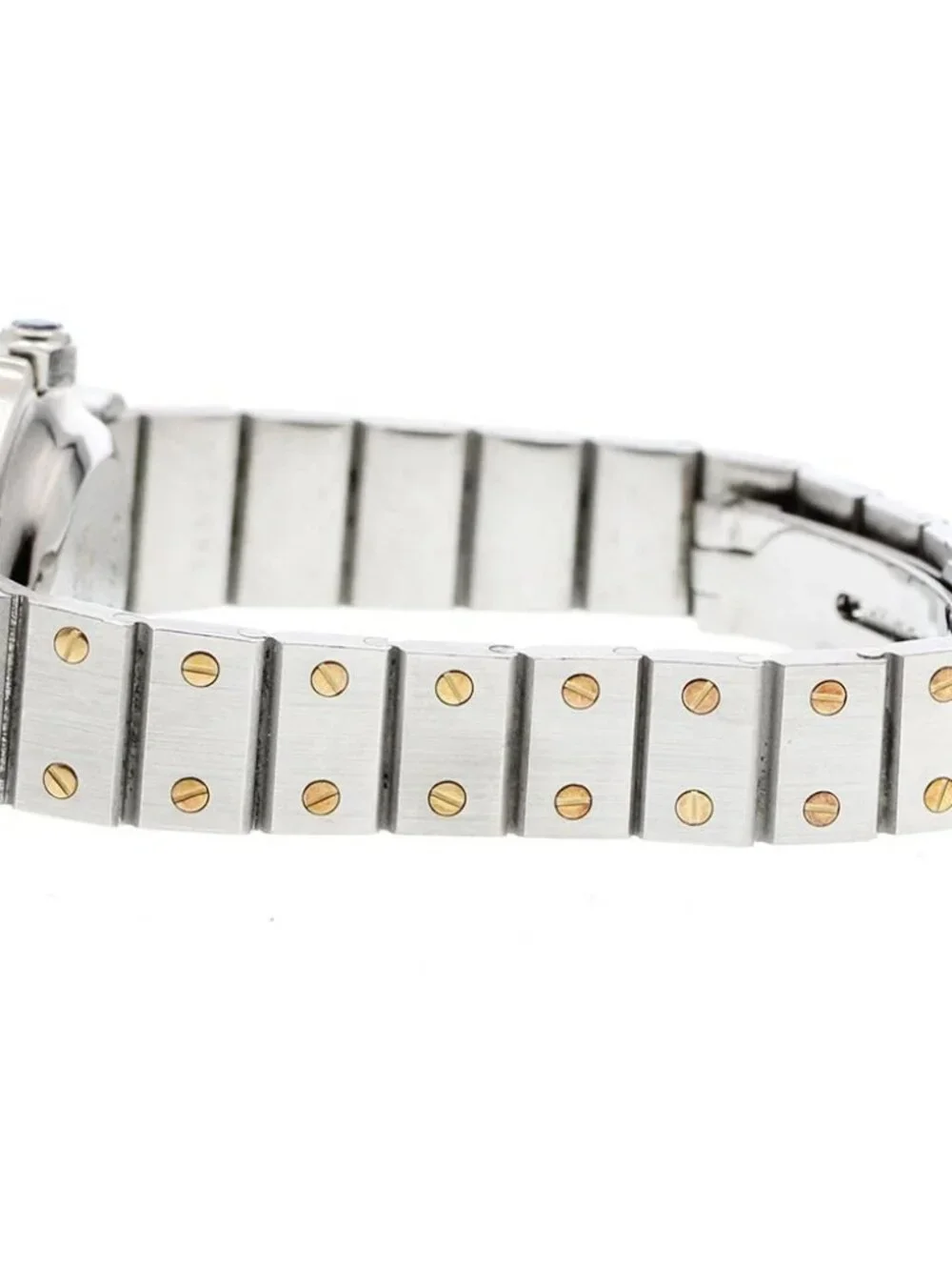 CARTIER Santos Octagon SM YG2 tone white Dial Automatic Ladies Watch_962567